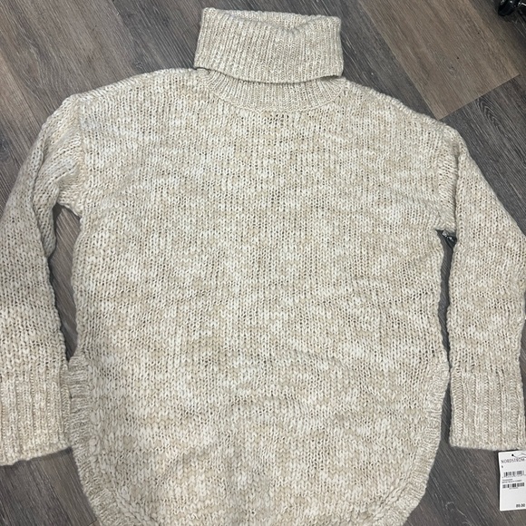 Treasure & Bond beige beach combo turtleneck wool blend sweater small NWT - Picture 3 of 8